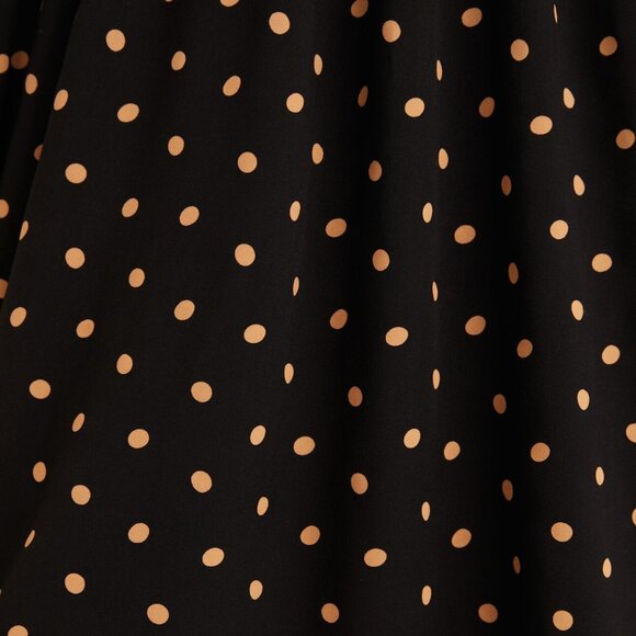 Madewell Lucie V-Neck Smocked Mini Dress in Oval Dot True Black Smocked S $119 - Picture 3 of 16